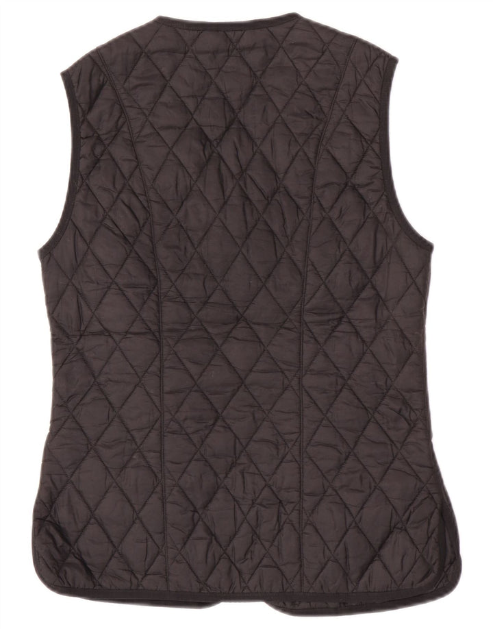 Barbour Gilet matlasat pentru femei UK 8 Small Poliamidă neagră