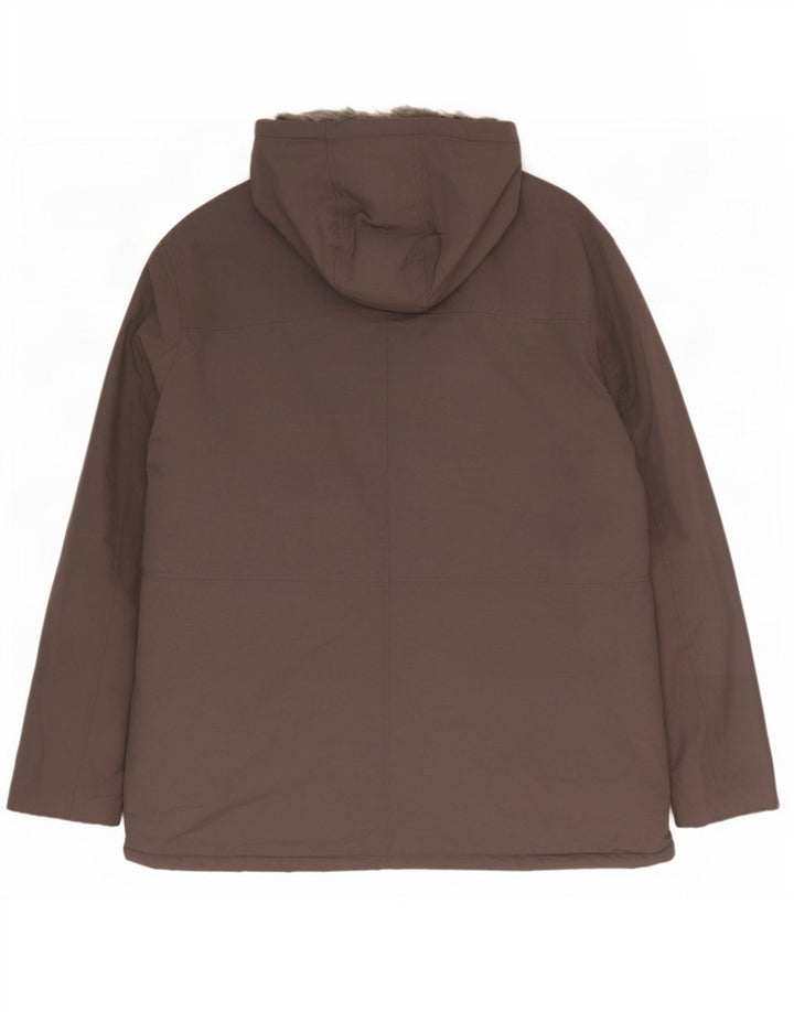 Jachetă parka cu glugă pentru bărbați, UK 46 3XL, gri