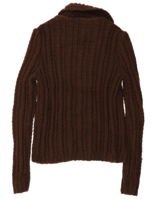 Pulover Cardigan Vintage pentru Damă UK 18 XL Maro