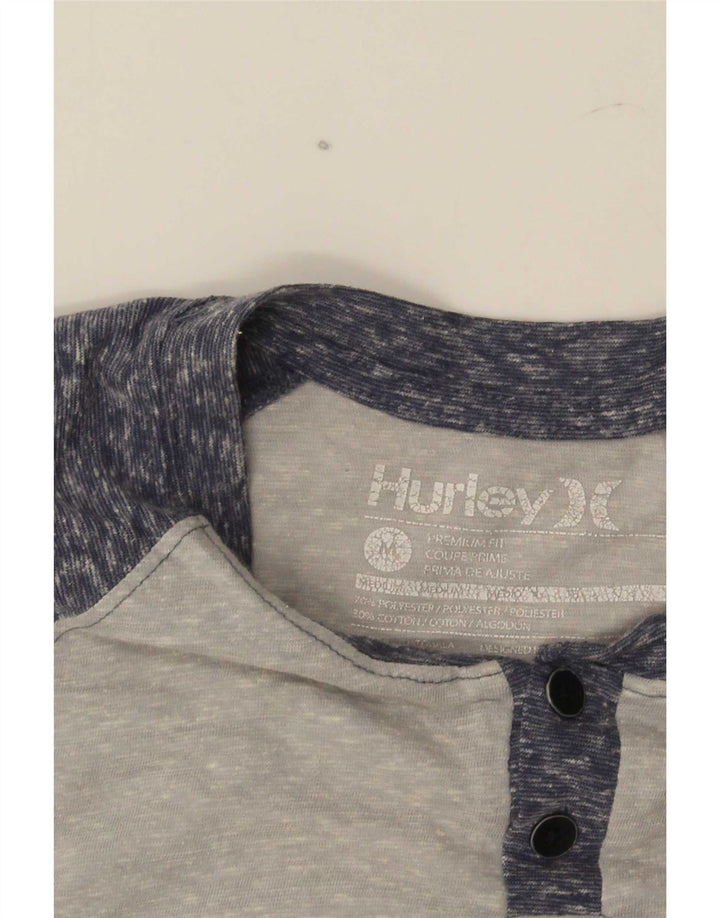 Tricou Hurley Premium Fit pentru bărbați Top Mediu Gri Poliester Colorblock