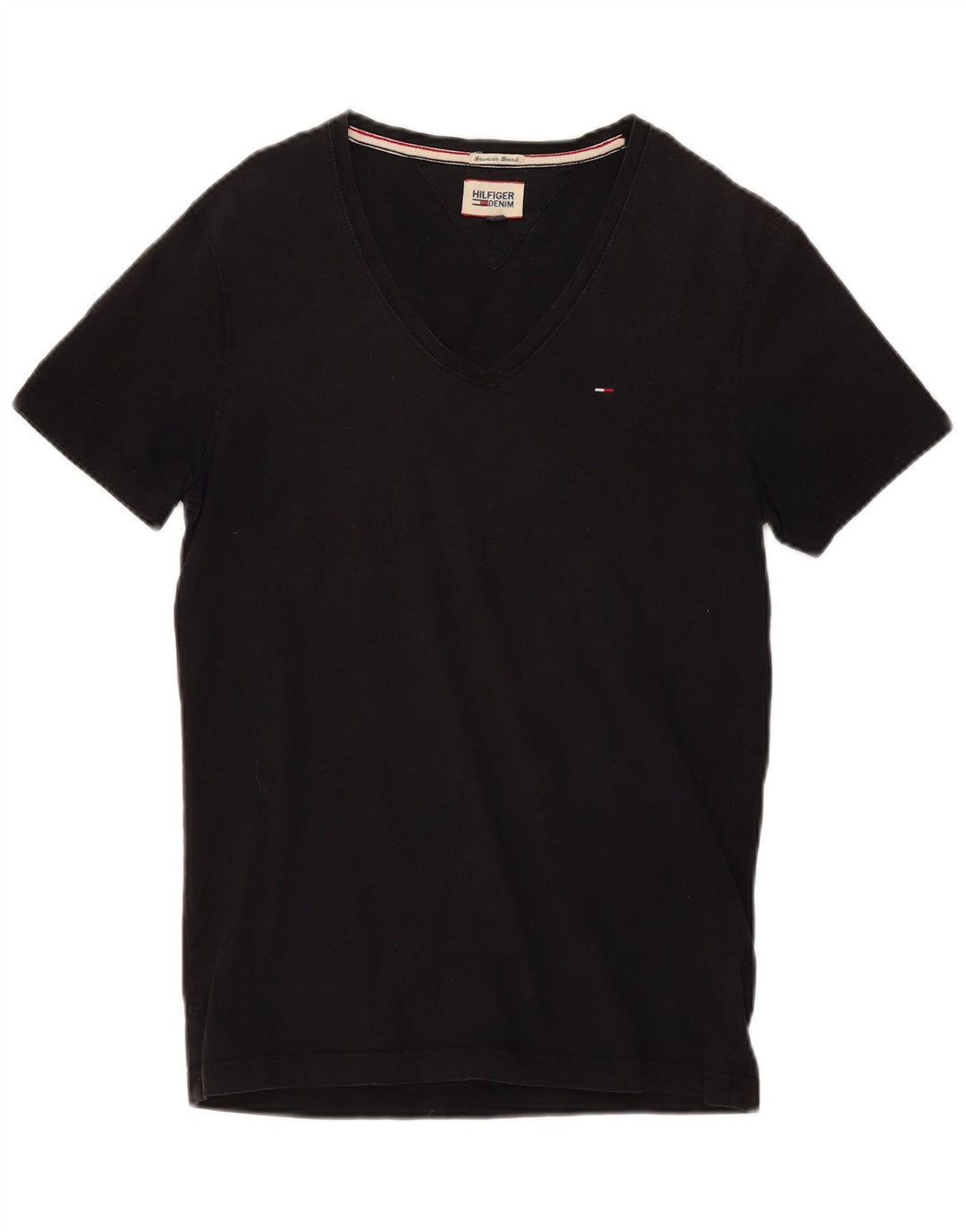 Tricou pentru bărbați Tommy Hilfiger Top mediu negru bumbac