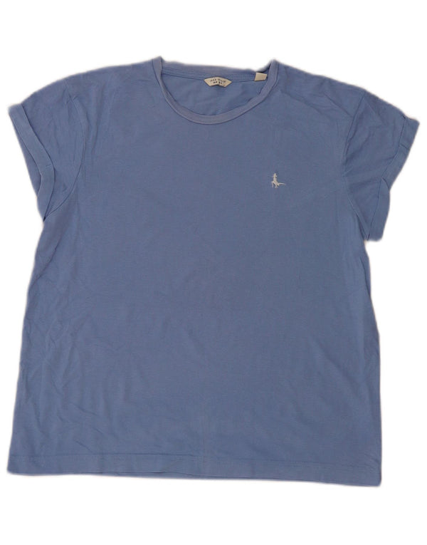 Tricou Jack Wills pentru femei Top UK 8 Small Blue Bumbac