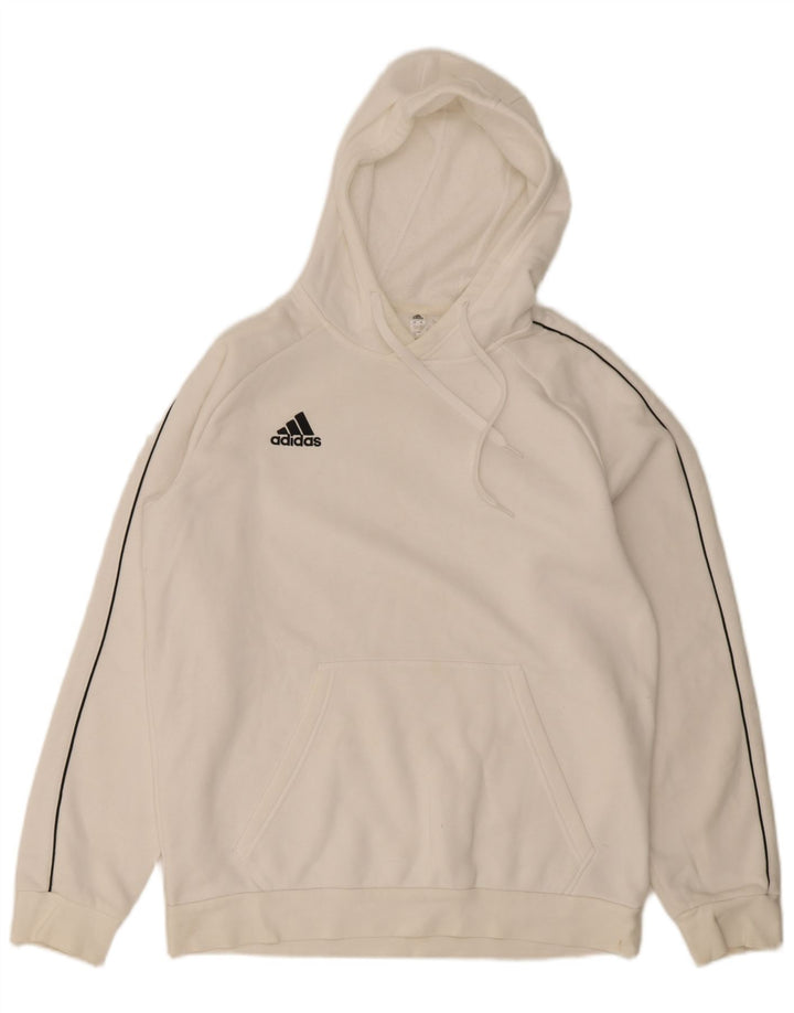 Pulover Adidas pentru bărbați, mare, alb, bumbac