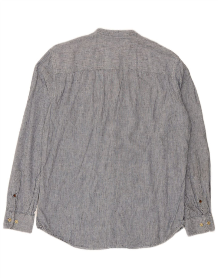 Cămașă pentru bărbați JACK & JONES, bumbac cu dungi albastre medii