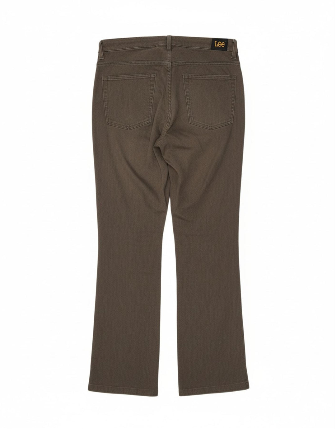 LEE Womens Straight Casual Trousers W33 L30 Grey Cotton
