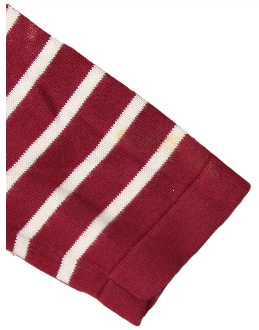 CREW CLOTHING Rochie cu pulover pentru femei UK 8 Bumbac cu dungi Burgundy mic