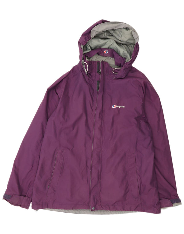 Jachetă de ploaie supradimensionată pentru femei Berghaus, 18 XL, mov, nailon