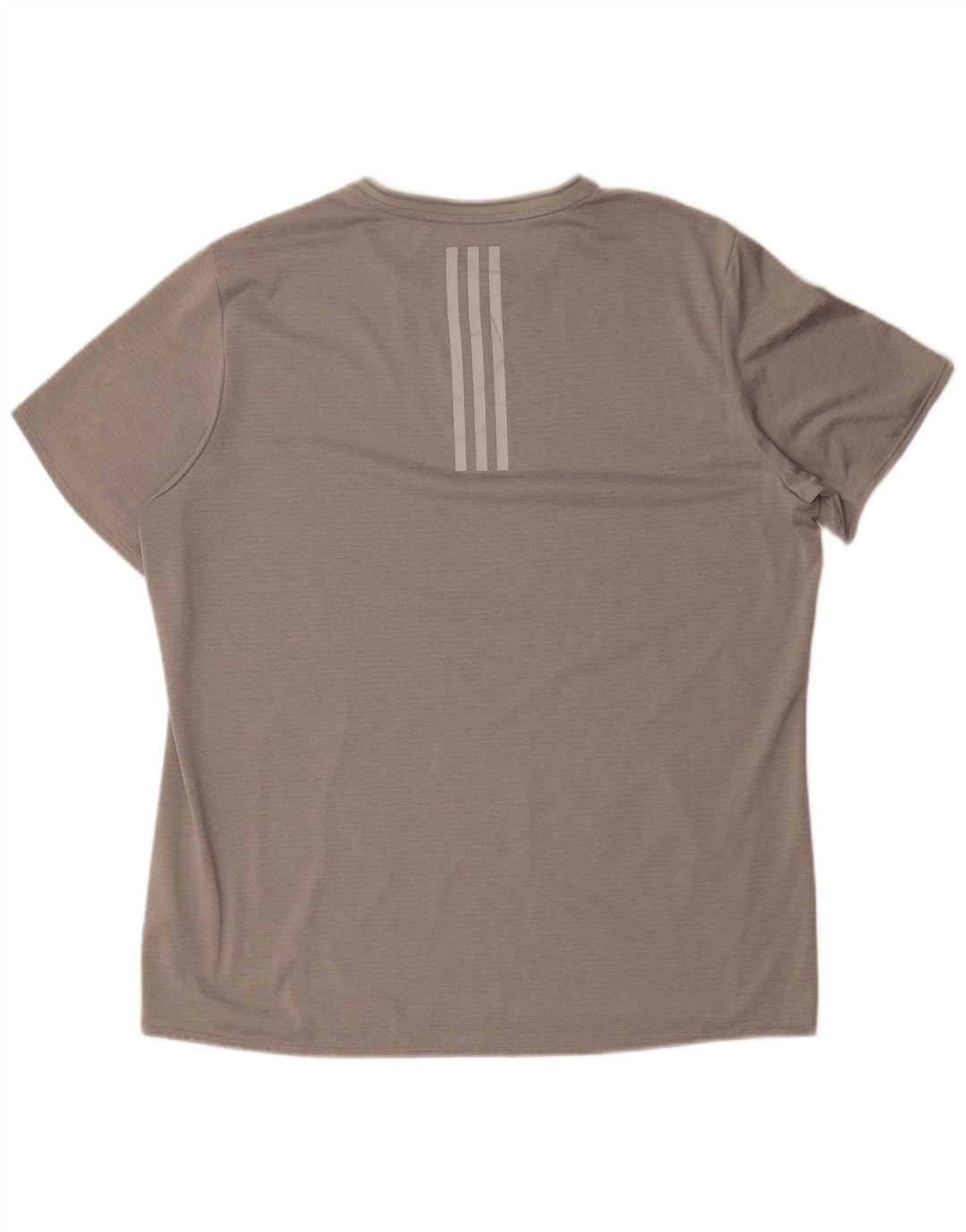 Tricou pentru alergare pentru bărbați Adidas Top XL poliester cu dungi gri