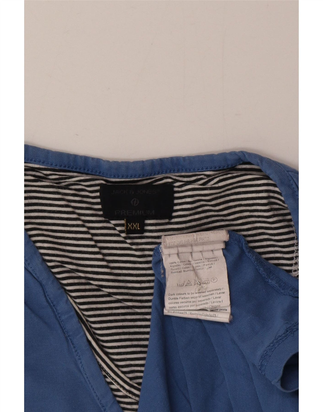 Tricou Jack & Jones Bărbați Top 2XL Bumbac Albastru