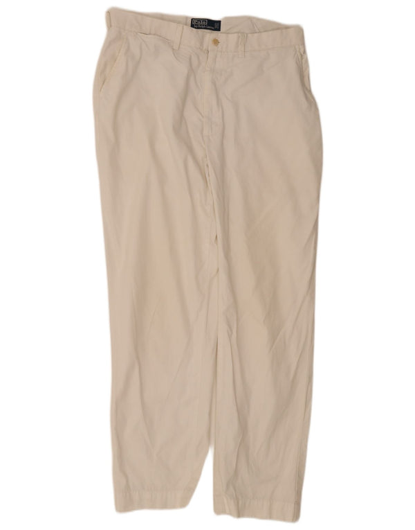 Pantaloni chino drepți Polo Ralph Lauren pentru bărbați L35 L32 bumbac bej