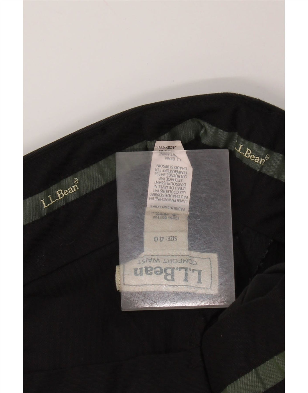 Pantaloni chino pentru bărbați L.L.BEAN L.L.BEAN L40 L31 bumbac negru