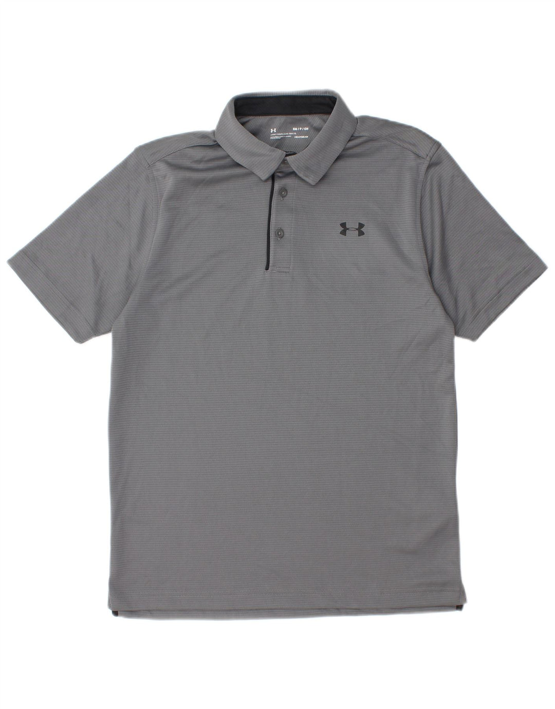 Tricou polo Under Armour Heat Gear pentru bărbați, mic, gri, poliester