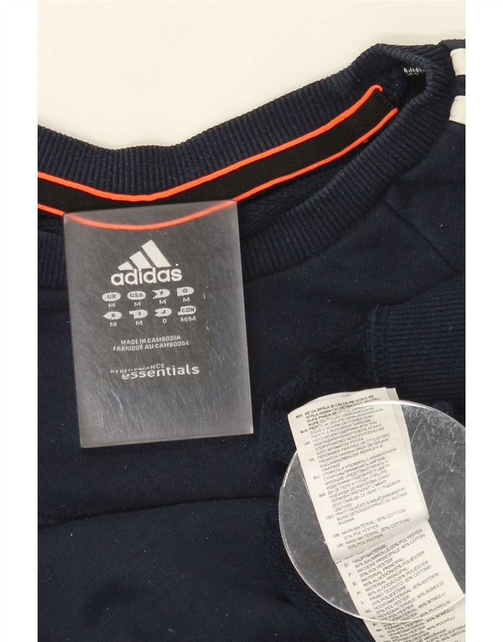 Hanorac pentru bărbați Adidas Jumper mediu din bumbac bleumarin