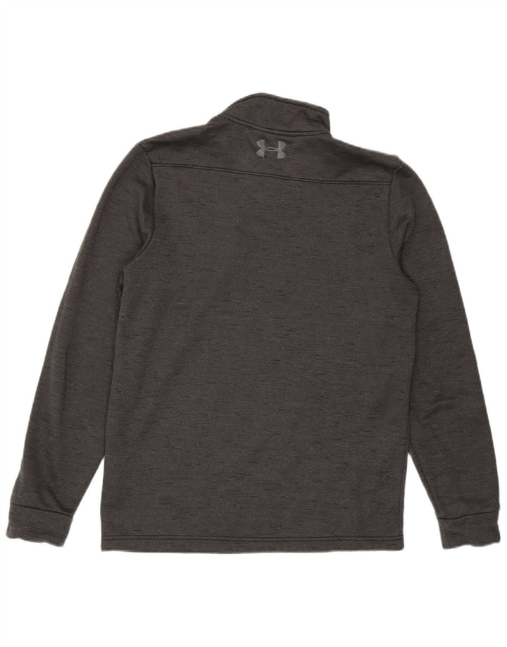 Pulover Under Armour Cold Gear pentru bărbați, cu fermoar, cu gât, mic, pete gri