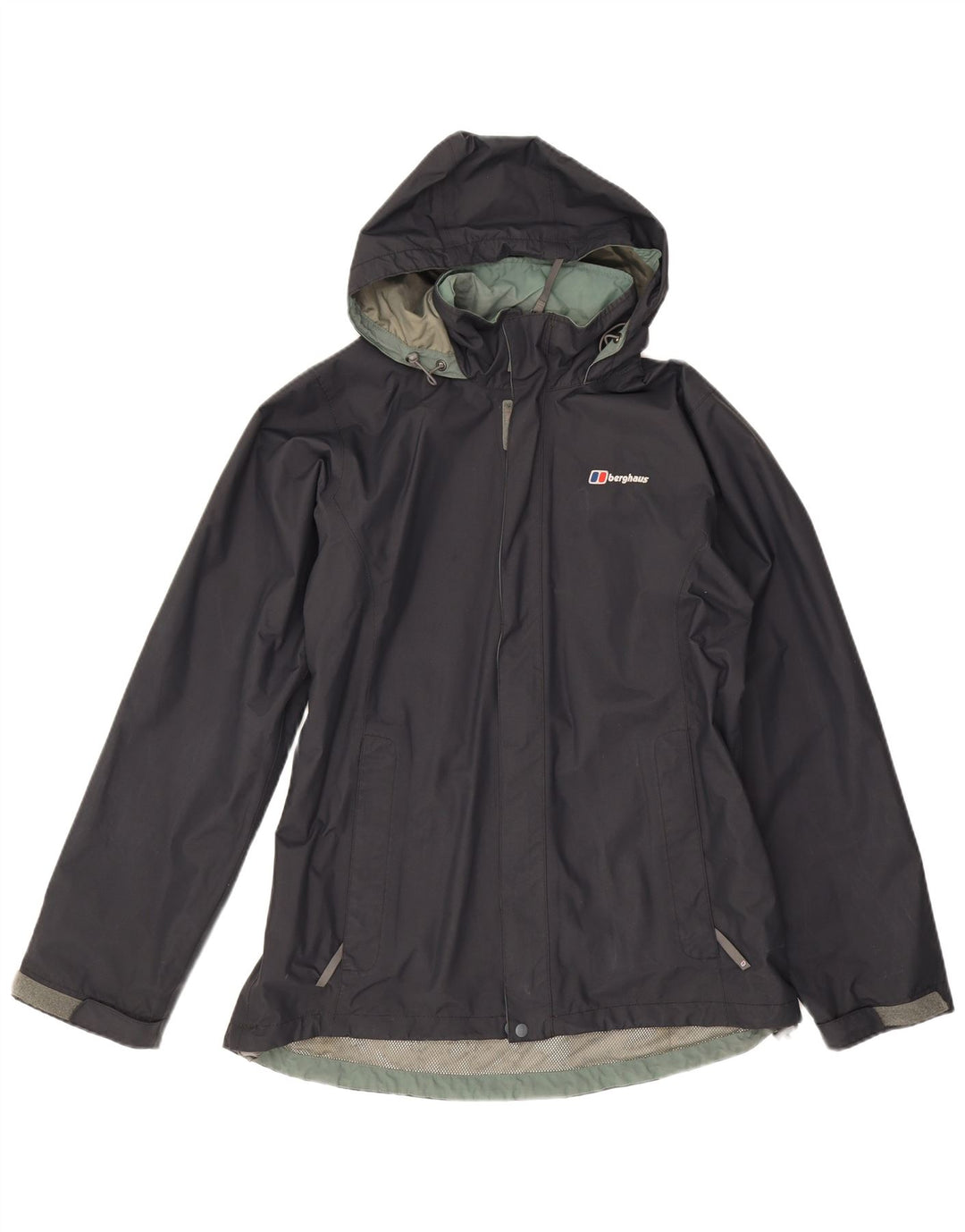 Jachetă de ploaie cu glugă pentru femei Berghaus UK 16, mare, albastru, poliamidă