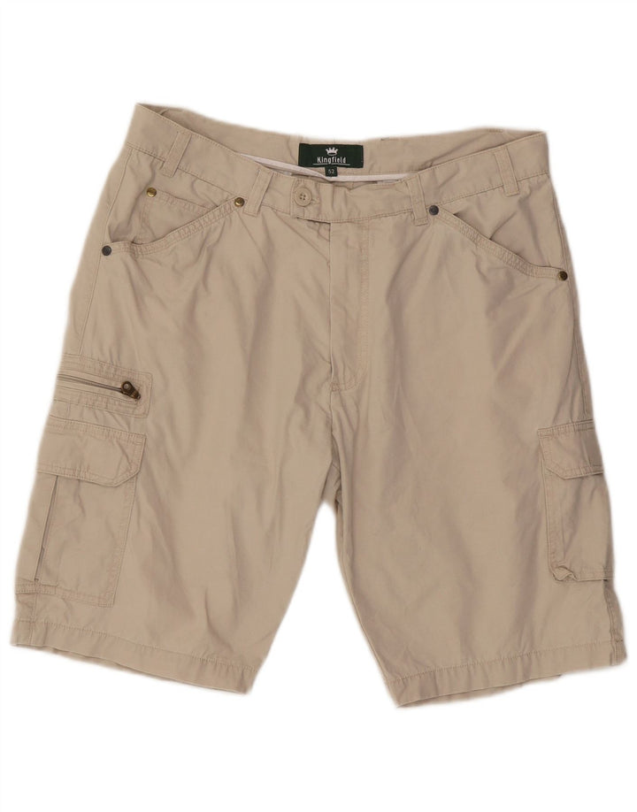 Pantaloni scurți cargo Kingfield pentru bărbați IT 52 XL W34 bumbac bej