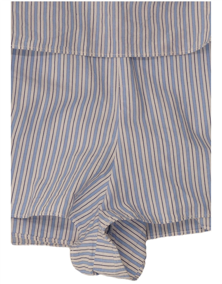 Costum pentru femei ZARA cu mâneci 3/4 UK 10 Mic cu dungi albastre