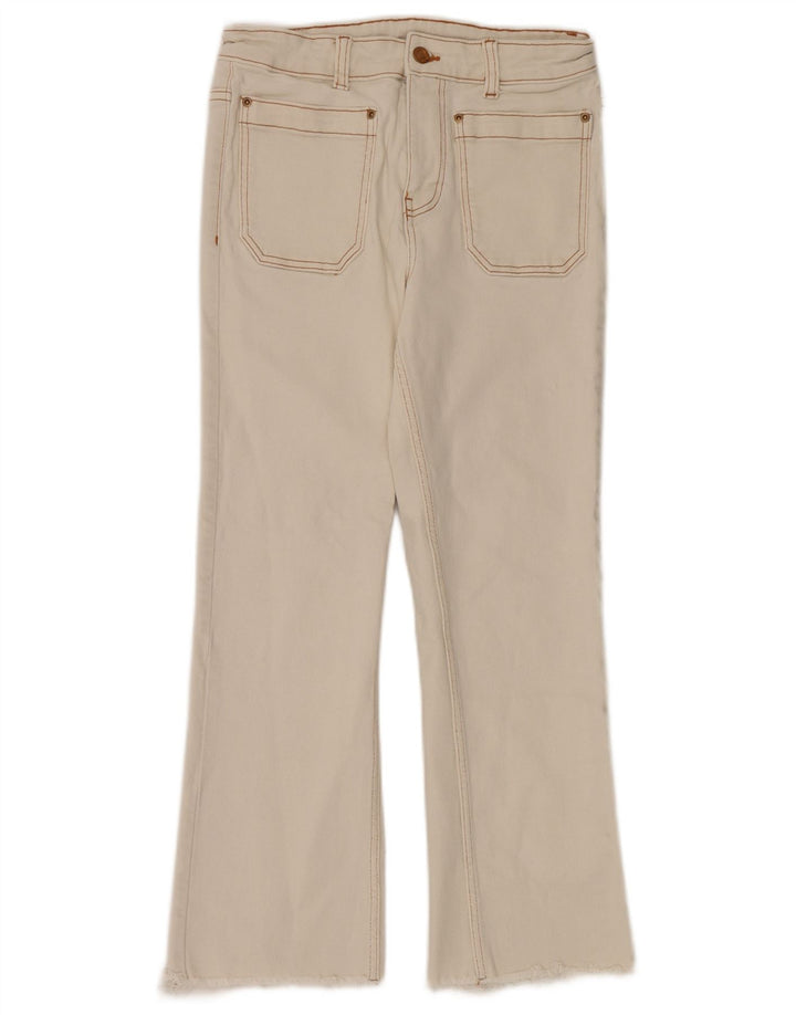 Blugi Zara Femei Bootcut W28 L26 Bumbac Alb
