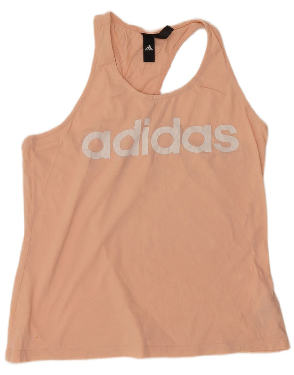 Vesta grafică pentru femei Adidas Marea Britanie 16/18, bumbac mare, roz