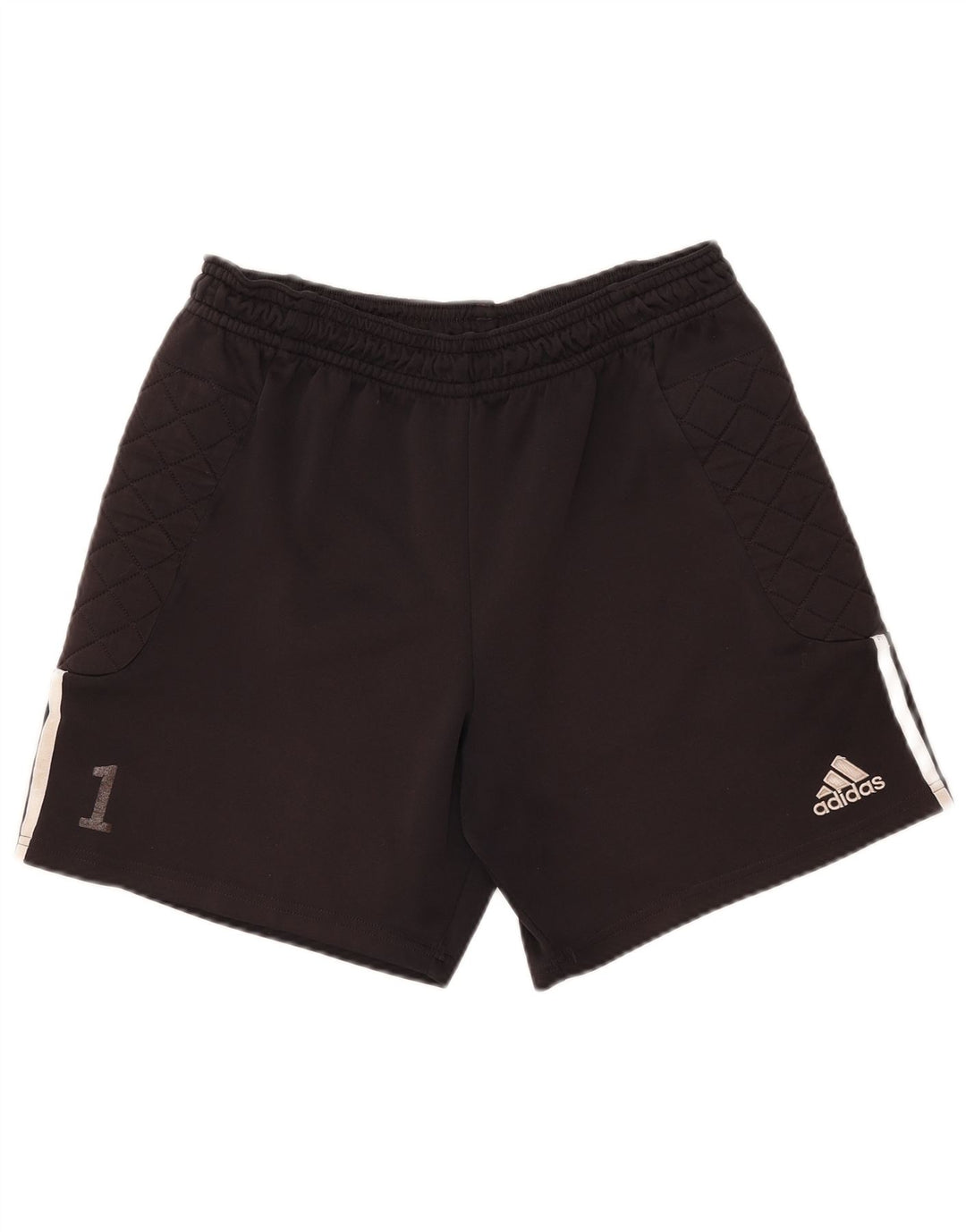 Pantaloni scurți sport pentru bărbați Adidas Climalite, poliester cu dungi negre medii