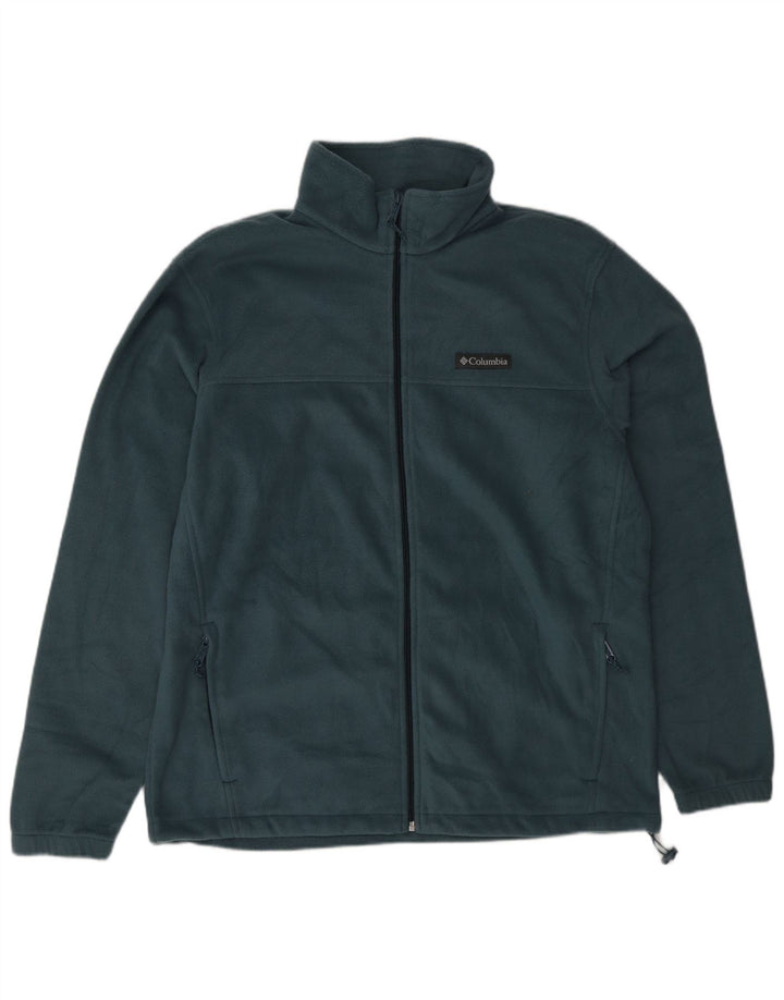 Jachetă fleece Columbia pentru bărbați UK 40, mare, verde, poliester