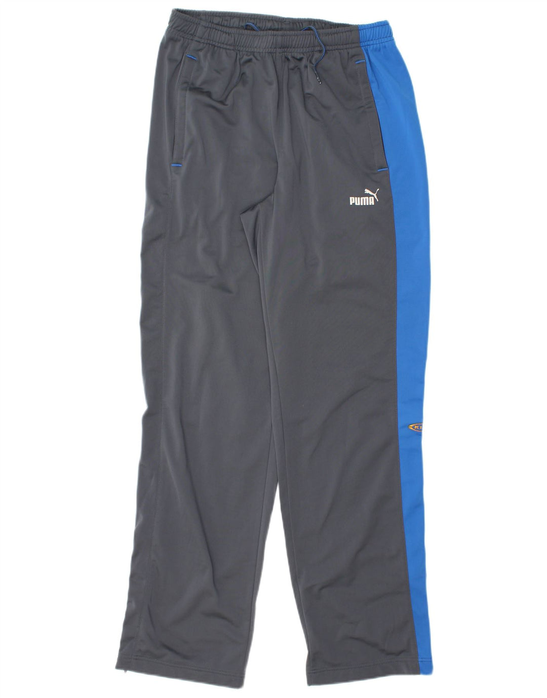 Pantaloni de trening Puma pentru bărbați, gri mediu, poliester color bloc