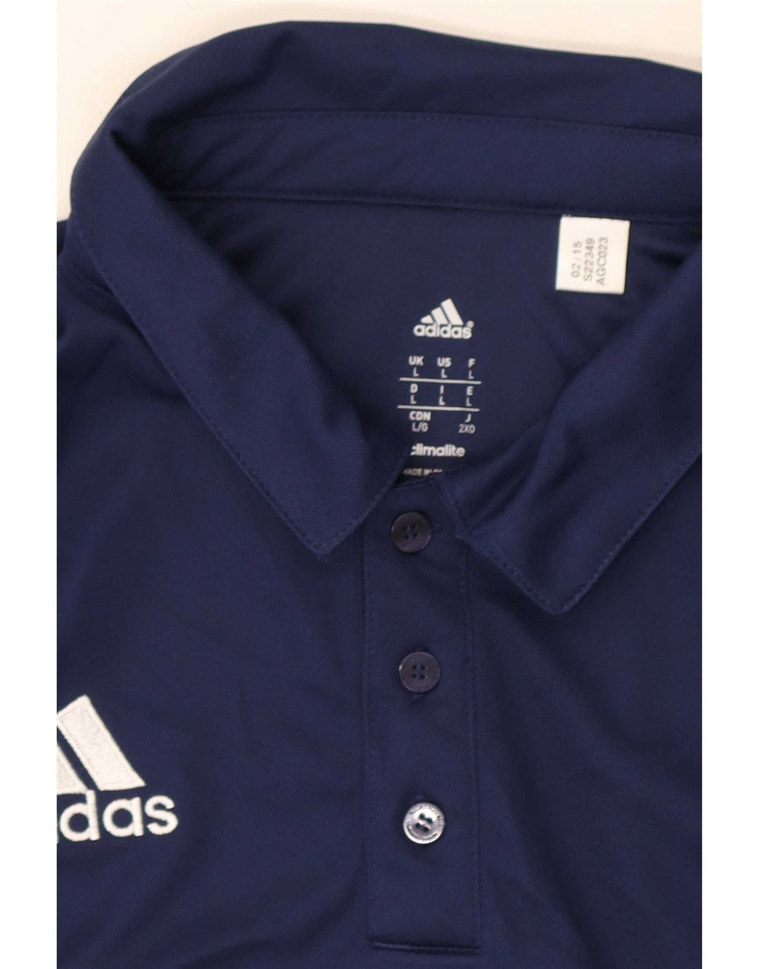 Tricou polo Adidas Climalite pentru bărbați, mare, albastru, poliester