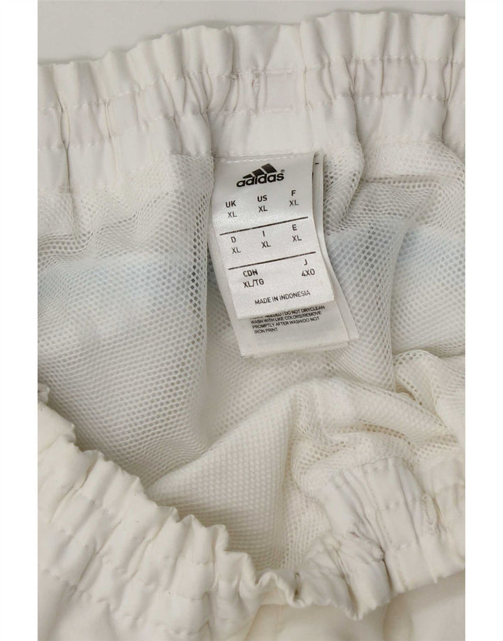Pantaloni scurți sport pentru bărbați Adidas XL poliester alb