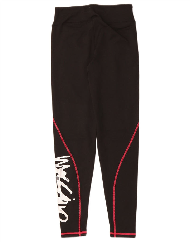 Jambiere grafice pentru fete MOSSIMO 9-10 ani negru