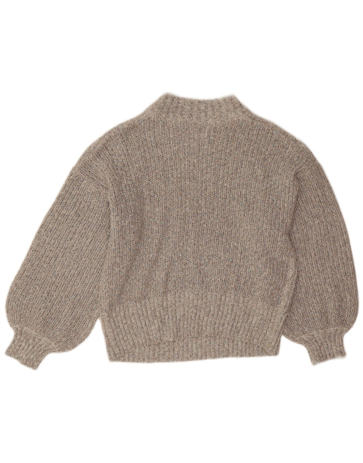 Object Pulover cu gât rotund pentru femei UK 16 Large Gri Acrilic