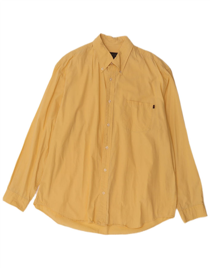 Cămașă pentru bărbați Marlboro Classics 2XL, bumbac galben