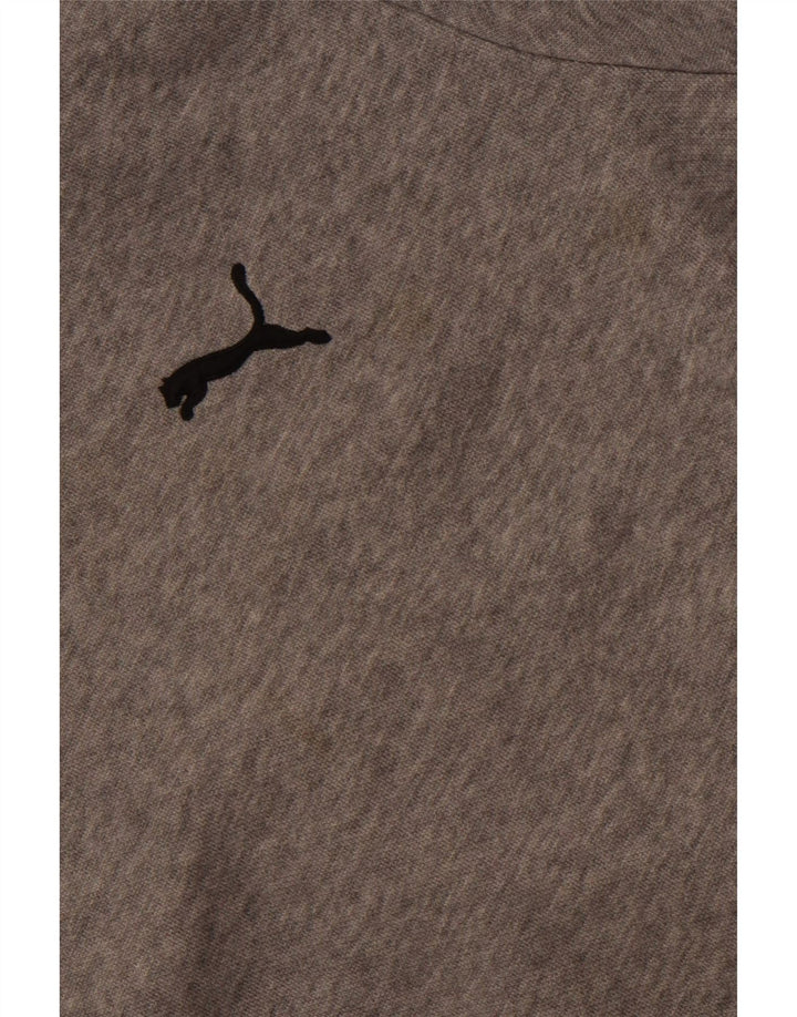 Pulover PUMA pentru bărbați, bumbac, gri mediu