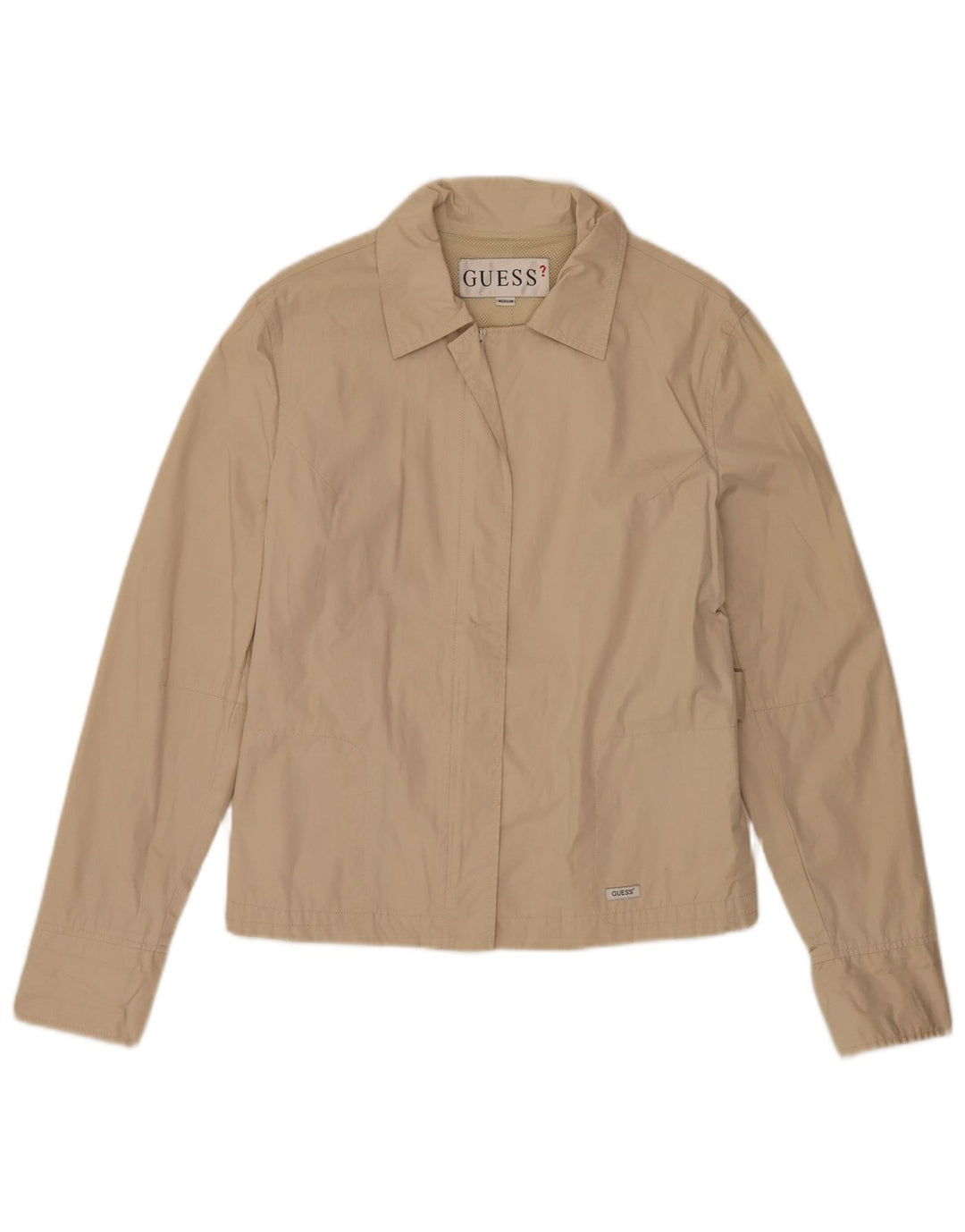 Bomber Guess pentru femei UK 14, bumbac mediu bej