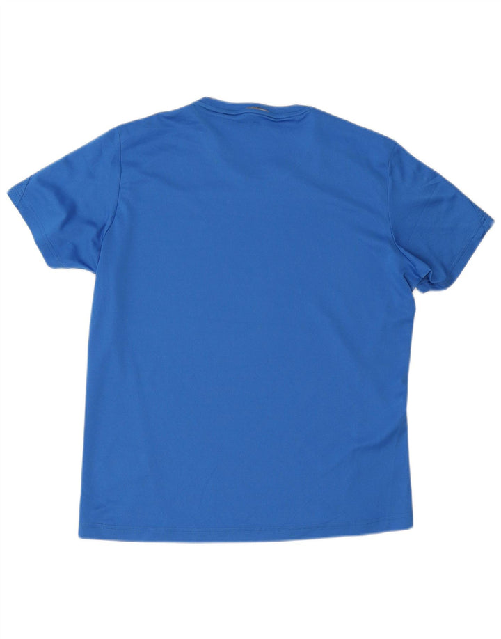 Tricou Adidas Climalite pentru bărbați Top Medium Blue Poliester