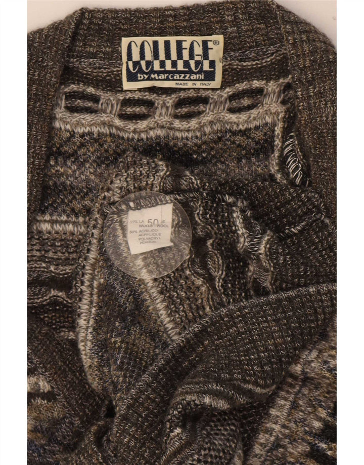 Marcazzani Pulover Cardigan Bărbați IT 50 Medium Gri Retro