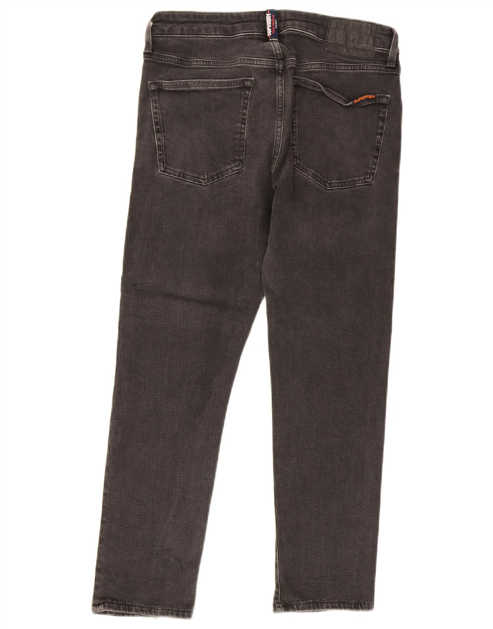 Blugi Superdry pentru femei Crop Slim W32 L25 bumbac gri
