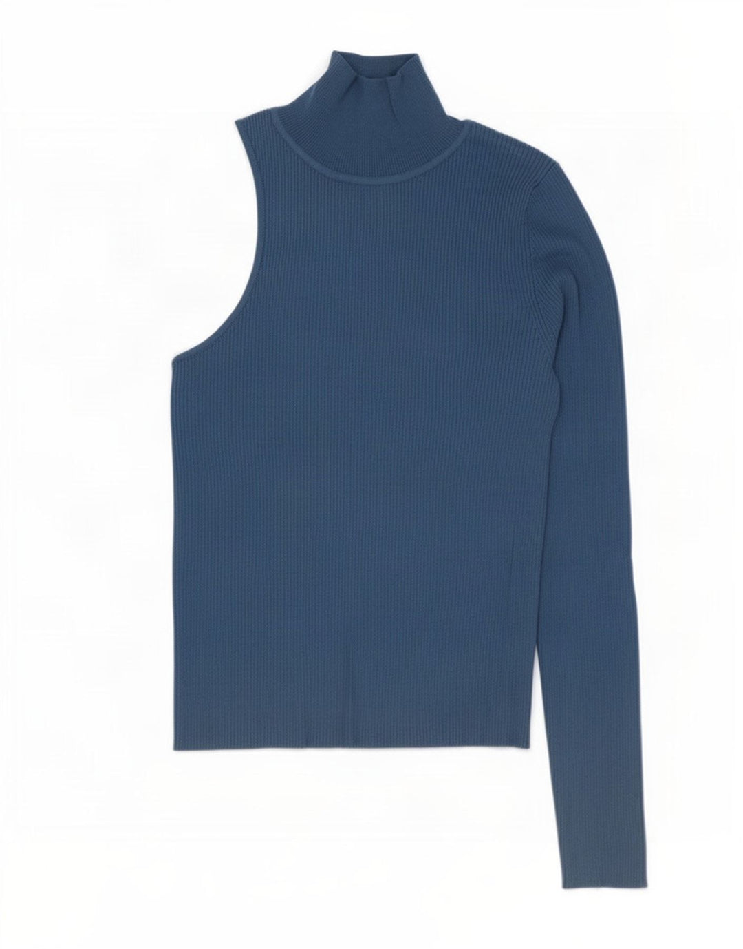 Top cu un umăr pentru femei Zara UK 12 Medium Blue Viscose