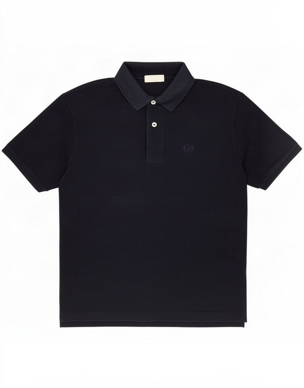 Cămașă polo Sergio Tacchini pentru bărbați IT 48 Medium Bleumarin Bumbac