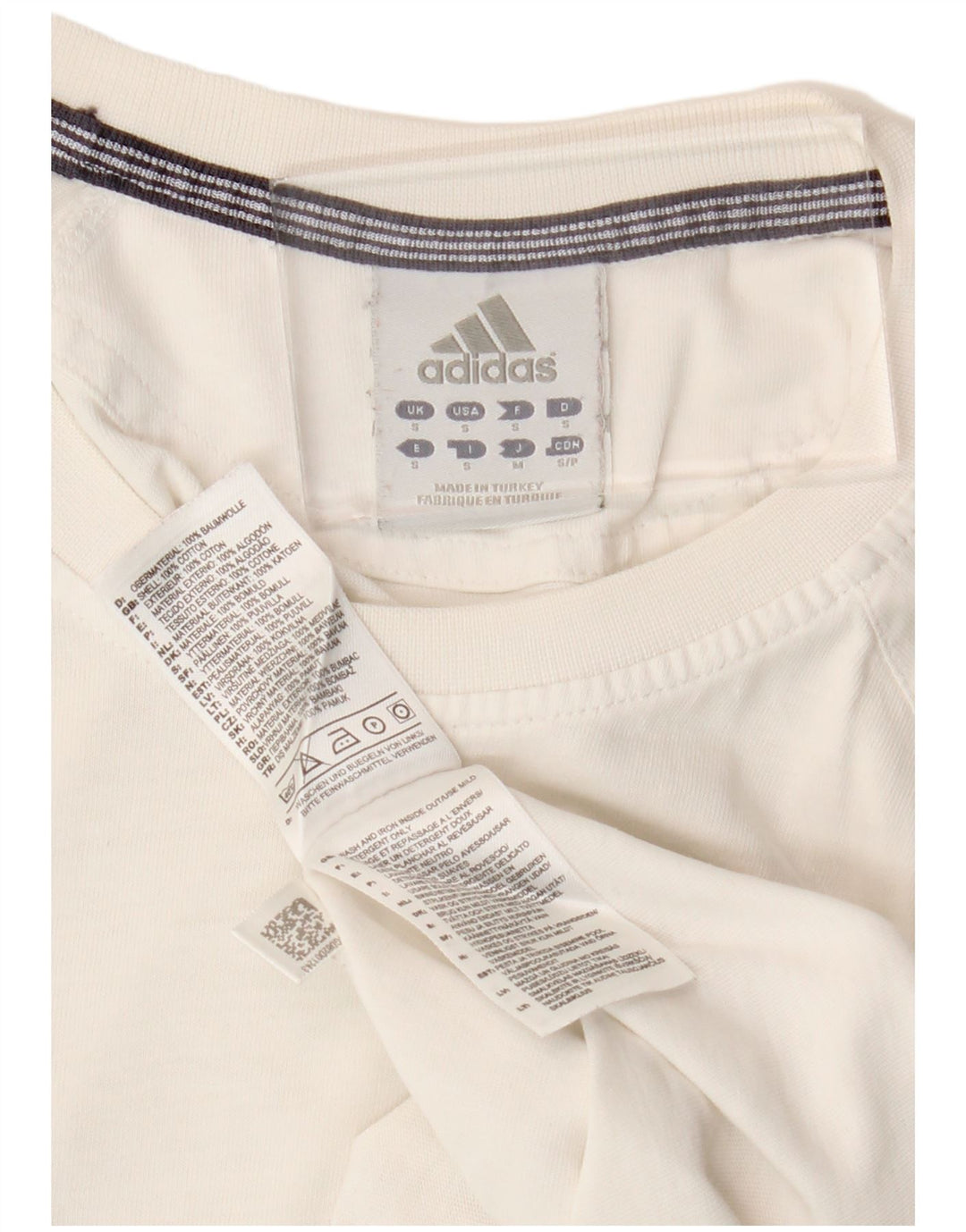Tricou pentru bărbați Adidas Top mic din bumbac alb