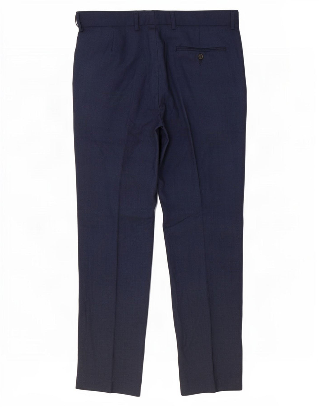 Pantaloni de costum pentru bărbați Marks & Spencer, cu tăiere obișnuită, L34 L31, poliester bleumarin