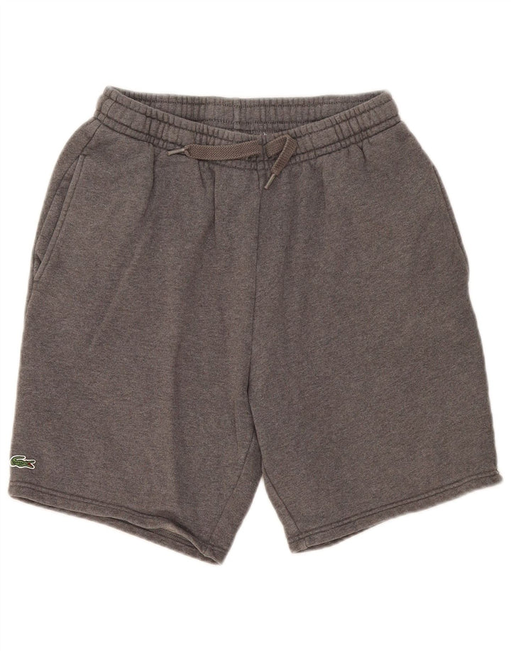 Pantaloni scurți sport pentru bărbați Lacoste Mărimea 4, bumbac cu pete gri medii