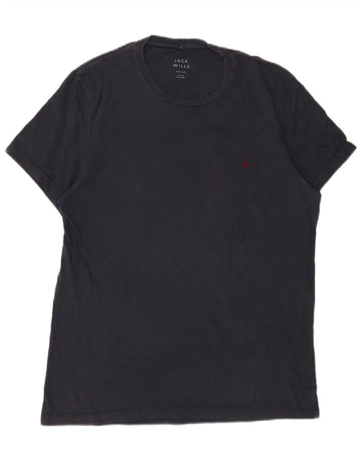 Tricou Jack Wills pentru bărbați Top mediu din bumbac bleumarin