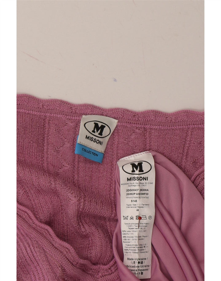 MISSONI Womens 2 Piece Set IT 44 Medium Pink Wool Vintage Missoni and Second-Hand Missoni from Messina Hembry 