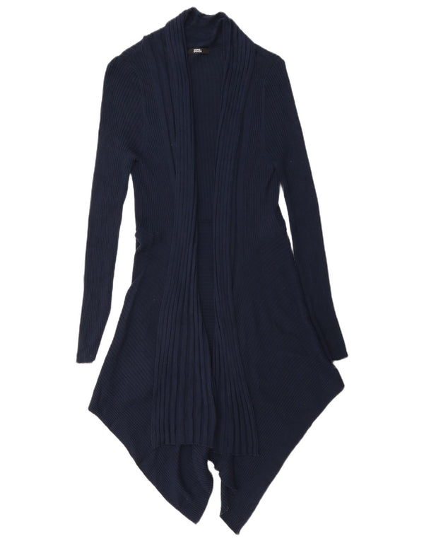 Pulover cardigan asimetric pentru femei Marks & Spencer UK 14 Medium Bleumarin