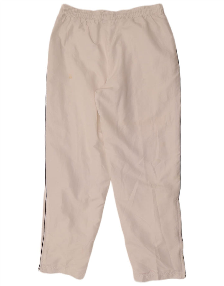 Pantaloni de trening Adidas pentru bărbați, mari, alb, din poliester