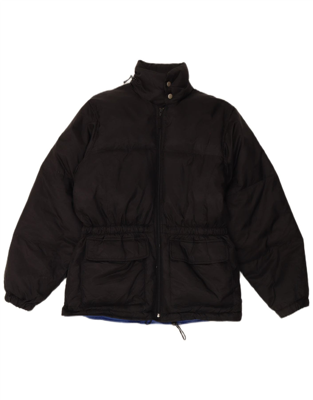 Jachetă căptușită vintage pentru bărbați UK 38 Poliester mediu negru