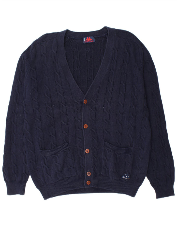 Pulover cardigan pentru bărbați Kappa, mare, albastru, bumbac
