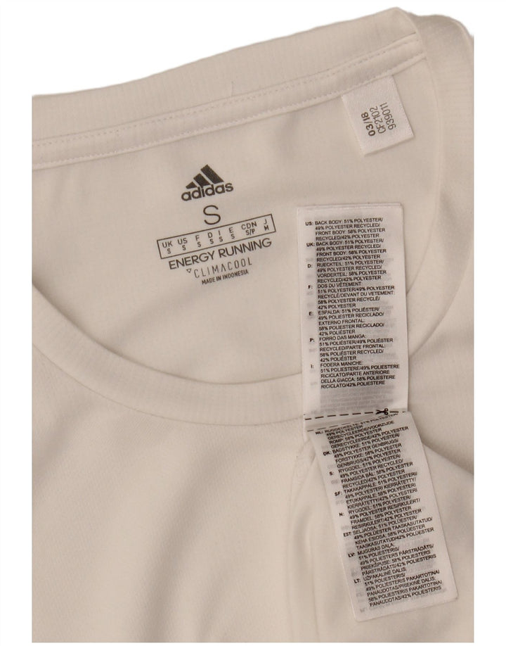 Tricou ADIDAS Climacool pentru bărbați Top mic din poliester alb