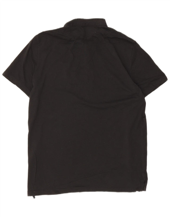 Tricou polo pentru bărbați All Saints, bumbac mediu negru
