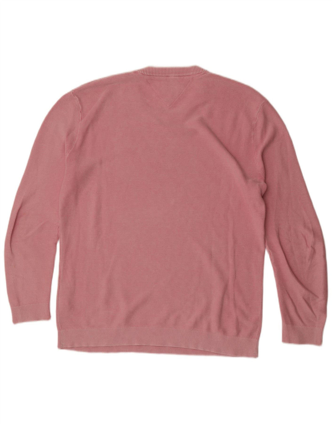 Pulover Tommy Hilfiger pentru bărbați, cu gât turnat, mare, roz